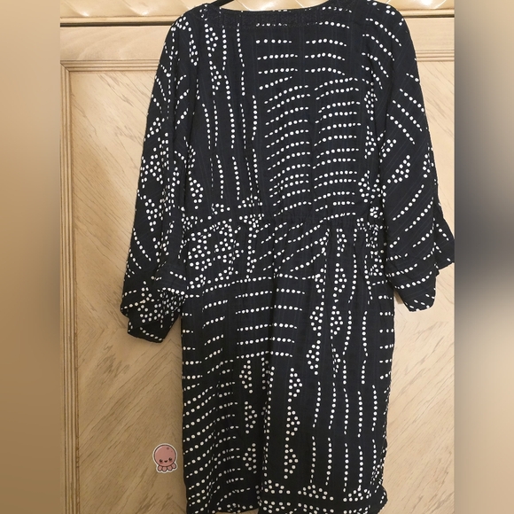 Zara Printed Mini Tunic Dress. Black and white polka dots. Size XXL. - Picture 12 of 16